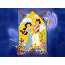 A4Alad5 Vafa Aladdin si Jasmine 30x20cm